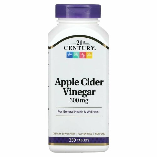 ���������� �������� �����, 21st Century Apple Cider Vinegar 300 mg 250 ��������