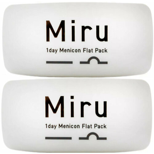 ���������� ����������� ���������� ����� Menicon Miru 1day Flat Pack, 60 ��., R 8,6, D -4, 2 ��.