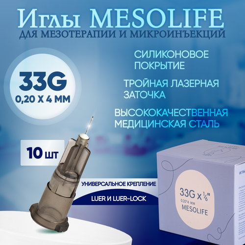 ���������� ���� ��� ����������� 33G 0,2 � 4 ��, 10 ��, Mesolife