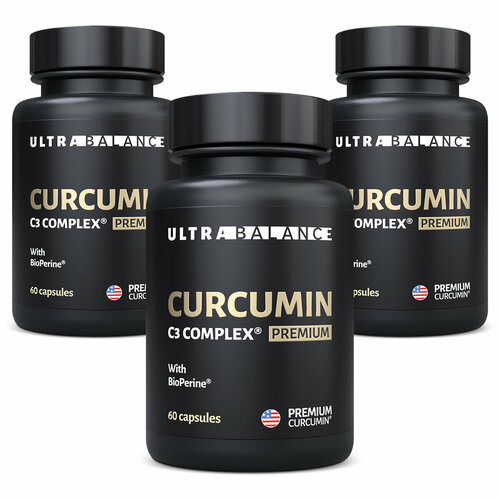 ���������� Curcumin C3 Complex Premium ����., 500 �, 60 ��., 3 ��.