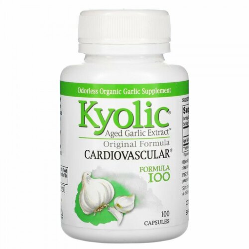 ���������� Kyolic, Aged Garlic Extract, ����������� ��������� ��������, ��� ��������-���������� �������, ������������ ������, 100 ������