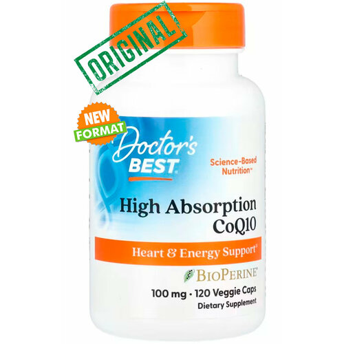 ���������� Doctor's Best, ������� Q10 � ������� �������� ����������, � BioPerine, 100 ��, 120 �������������� ������