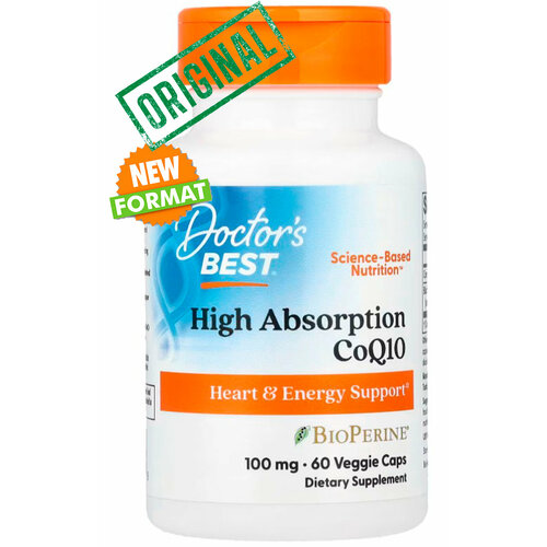 ���������� Doctor's Best, ������� Q10 � ������� �������� ����������, � BioPerine, 100 ��, 60 �������������� ������