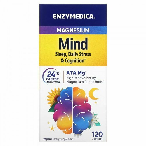 ���������� ������ Enzymedica ��� ��������� ����������� ������� Magnesium Mind, 120 ������