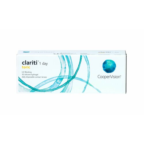 ���������� ����������� ���������� ����� CooperVision Clariti 1 day toric., 30 ��., R 8,6, D +3,�CYL:�-0,75,�A�:�80, 1 ��.