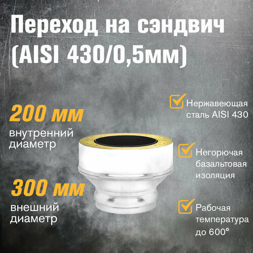 ���������� ������� �� ������� ���������� (AISI 430/0,5��) (��) (200�300)