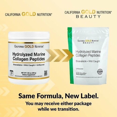 ���������� 100% iHerb -California Gold Nutrition 200 � ������� ��������, marine collagen, ������������ ��������, ��� �������� �������, 200 � (7,05 �����)