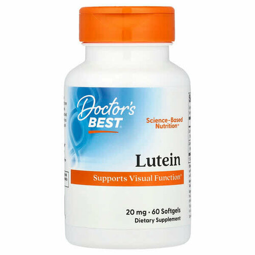 ���������� ������ � FloraGlo Lutein, Doctor's Best, 20 ��, 60 ������ ��������