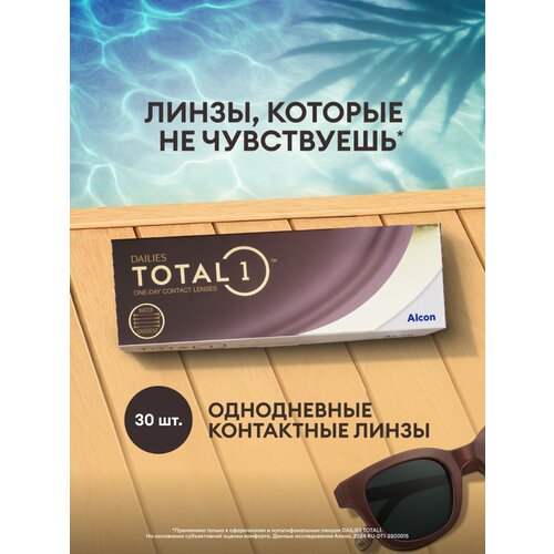 ���������� ����������� ���������� ����� Alcon Dailies Total1, 30 ��., R 8,5, D -5,25, 1 ��.