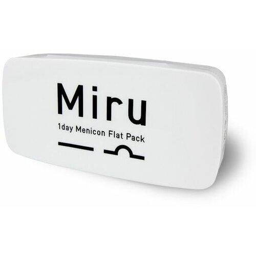 ���������� ����������� ���������� ����� Menicon Miru 1 day Flat Pack, 30 ��., R 8,6, D +2, 1 ��.