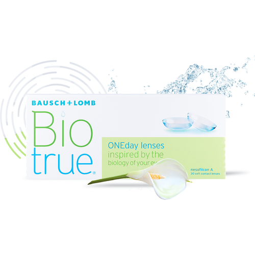 ���������� ����������� ���������� ����� BAUSCH+LOMB Biotrue ONEday., 30 ��., R 8,6, D -4,5, 1 ��.