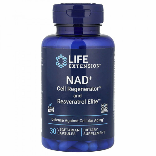 ���������� Life Extension NAD+ Cell Regenerator and Resveratrol Elite (����������� ������ NAD+) 30 ��� ������ (Life Extension)