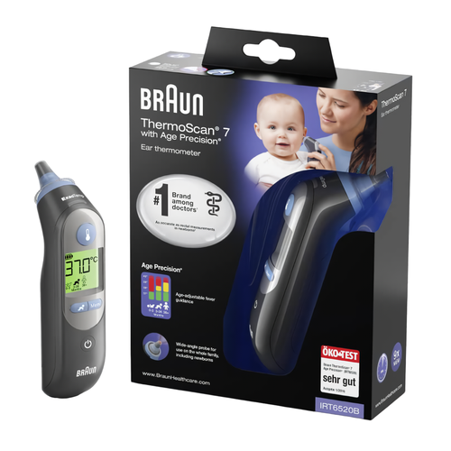 ���������� ����� ��������� � ���������� ����������� Braun ThermoScan7 IRT6520 ������