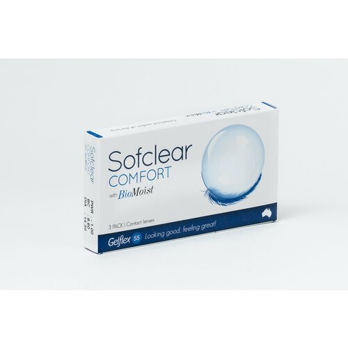 ���������� ���������� ����� �� ����� Gelflex Sofclear Comfort with BioMoist, 3 ��., R 8,6, D -12