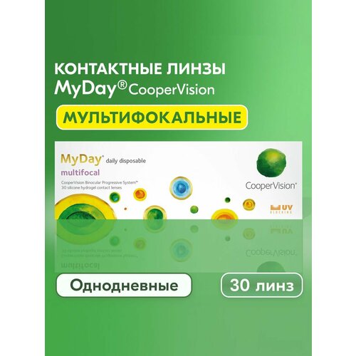 ���������� ����� ���������� ������ ������������� ����������� MyDay daily disposable multifocal, -2.25 I ��������� HIGH I 30 ����