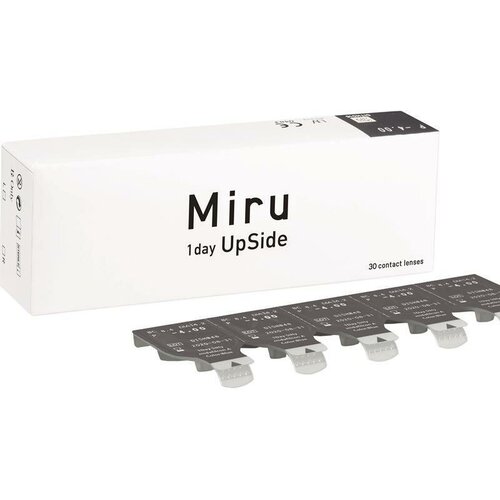 ���������� ����������� ���������� ����� Menicon Miru 1day Upside, 30 ��., R 8,4, D -5,5, 1 ��.