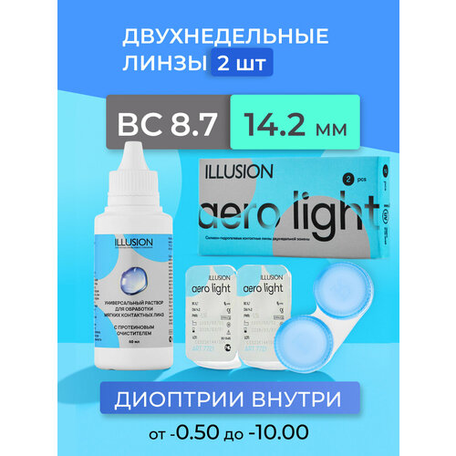 ���������� ���������� ����� ILLUSION �������� ����� Aero light + ������� 125 �� + ��������� ��� ����, 2 ��., R 8,7, D -2, 2 ��.