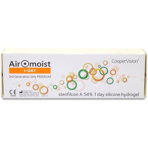 ���������� ����������� ���������� ����� CooperVision Airomoist 1 Day Premium, 30 ��., R 8,4, D +6