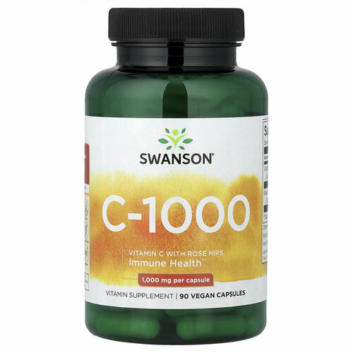 ���������� Swanson Vitamin C Rose Hips 1000mg 90 caps/ ������� � � ����������