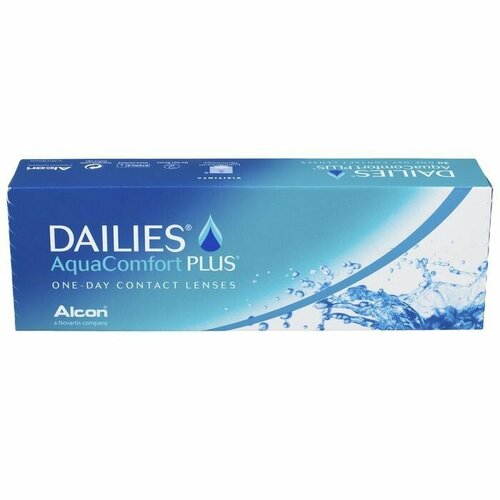 ���������� ���������� ����� �� ����� Alcon Dailies AquaComfort PLUS, 30 ��., R 8,7, D -4,75, 1 ��.