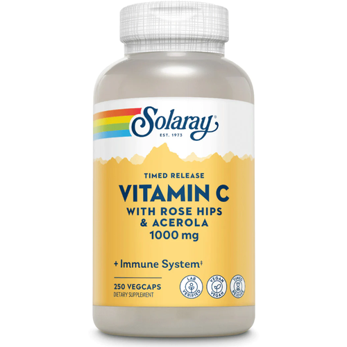 ���������� Solaray Vitamin C 1000 mg TR with Rose Hip & Acerola (������� C 1000 ��) 250 ��� ������ (Solaray)