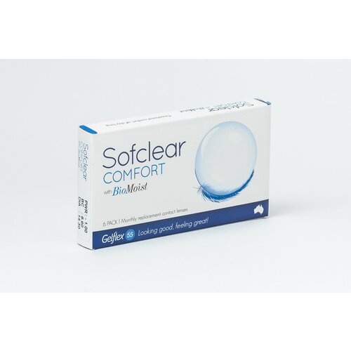 ���������� ���������� ����� �� ����� Gelflex Sofclear Comfort with BioMoist, 6 ��., R 8,6, D -7,5
