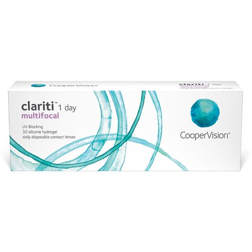 ���������� ����������� ���������� ����� CooperVision Clariti 1 day Multifocal, 30 ��., R 8,6, D +0,75, ADD: �������, 1 ��.