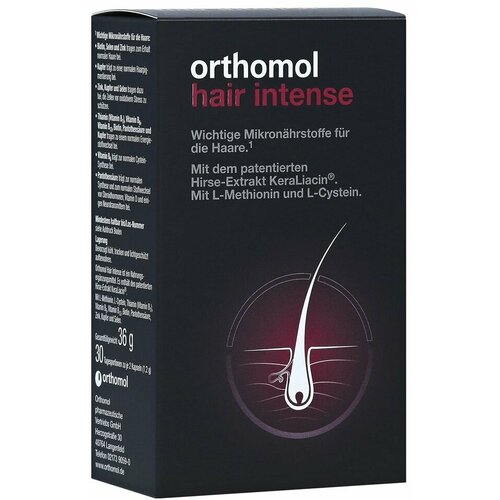 ���������� Orthomol Hair Intense - ������� ���� ������ (��������) 60 ������ (���� 30 ����) �������� ��� �������� � ������� �����
