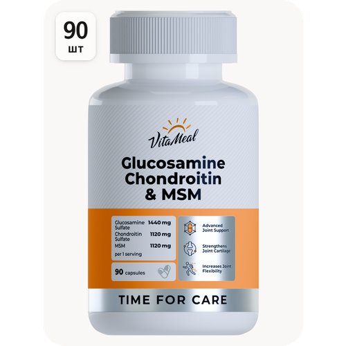 ���������� ���������� ���������� ��� � ��������, ��� �������� � ������ GLUCOSAMINE CHONDROITIN & MSM, 90 ������