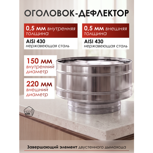 ���������� ��������-��������� 150�220, ����������� ����� AISI 430/430, 0,5��/0,5��, (�)