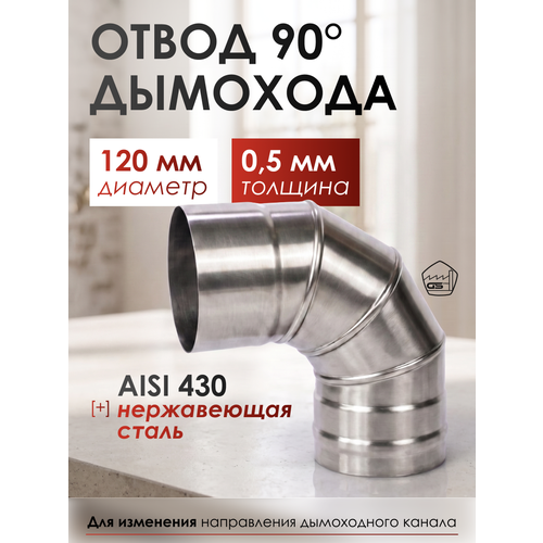 ���������� ����� 90*, 120, AISI 430/0,5��, h245��