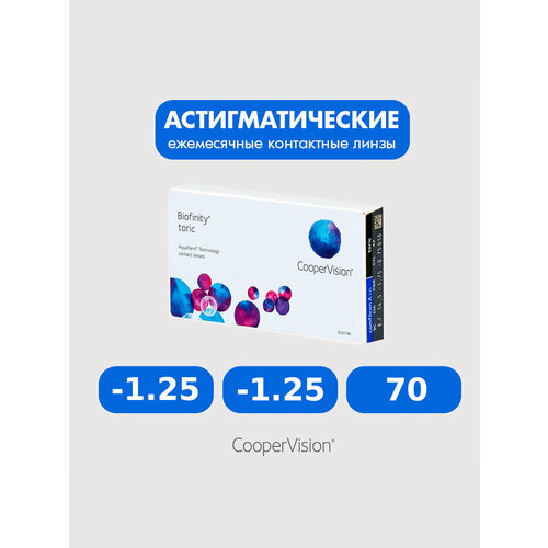 ���������� Biofinity Toric (3 �����) -1.25 -1.25 70 ����� ���������� ������ �������� ������
