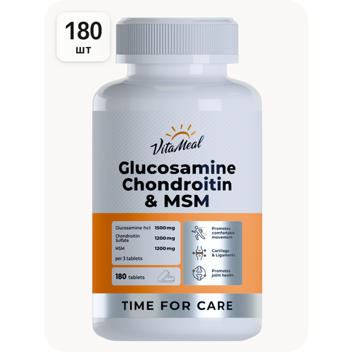 ���������� ���������� ���������� ��� ��� ������ � �������� Glucosamine & Chondroitin & MSM, 180 ��������