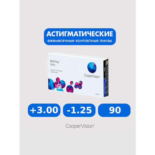 ���������� Biofinity Toric (3 �����) +3.00 -1.25 90 ����� ���������� ������ �������� ������