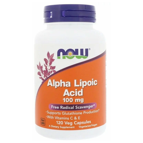 ���������� ������� NOW Alpha Lipoic Acid with Vitamins C and E, 160 �, 100 ��, 120 ��.