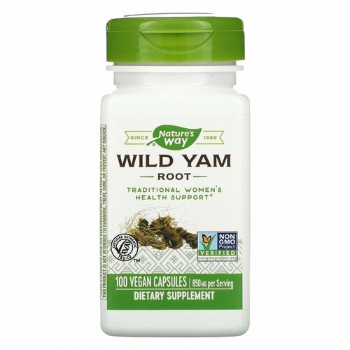 ���������� Nature s Way, Wild Yam Root, 425 mg, 100 Vegan Capsules