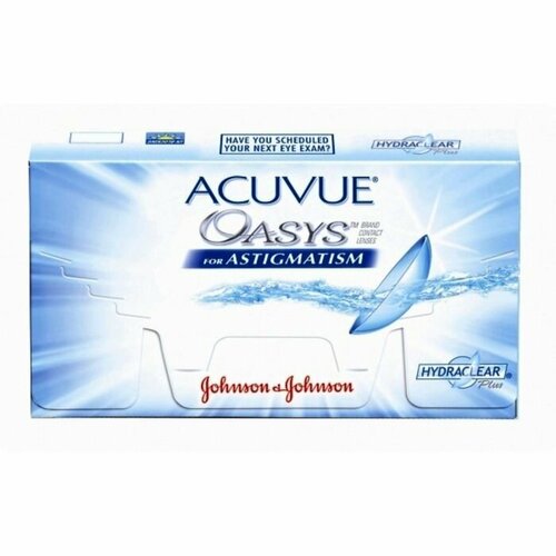���������� ���������� ����� ACUVUE Oasys for Astigmatism with Hydraclear Plus, 6 ��., R 8,6, D +4,75,�CYL:�-2,25,�A�:�50, 1 ��.