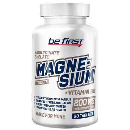 ���������� �������� Be First Magnesium + Vitamin B6, 120 �, 60 ��, 60 ��.