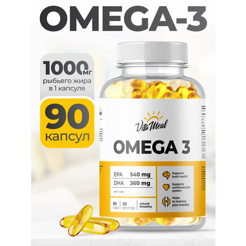 ���������� ����� 3 1000 �� VitaMeal Omega 3, ����� ���, 90 ������