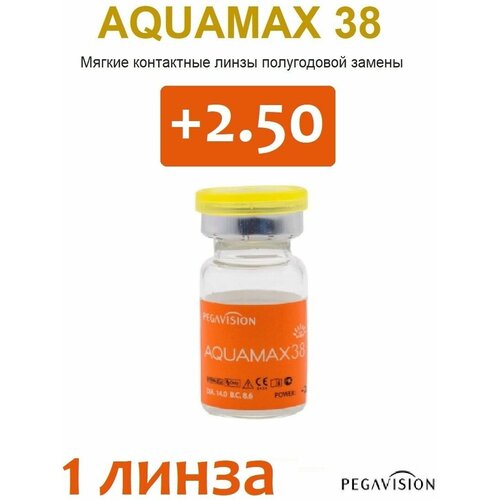 ���������� ���������� ����� Pegavision Aquamax 38, 1 ��., R 8,6, D +2,5, 1 ��.