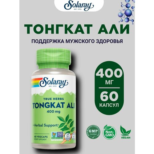 ���������� ������ ������������ ������� ���, Solaray Tongkat Ali 400 ��, 60 ������, ��� ������������ ���������� � ������, ��� �������� ��������