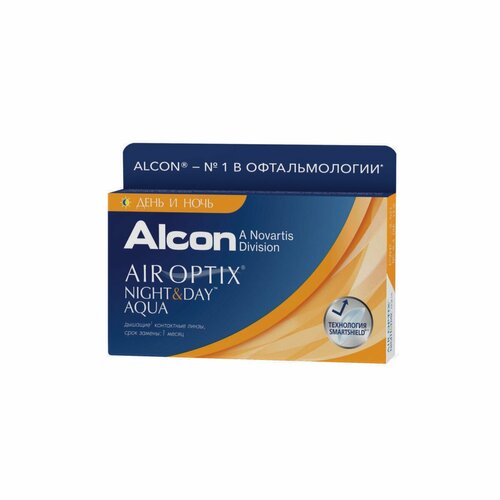 ���������� ���������� ����� �� ����� Alcon Air Optix Night & Day Aqua, 3 ��., R 8,6, D -9,5, 1 ��.
