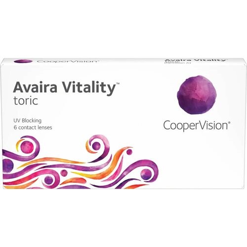 ���������� ���������� ����� CooperVision Avaira Vitality toric., 6 ��., R 8,5, D +2,�CYL:�-1,25,�A�:�40, 1 ��.