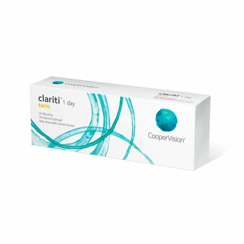 ���������� ����������� ���������� ����� CooperVision Clariti 1 day toric., 30 ��., R 8,6, D +3,�CYL:�-1,75,�A�:�20, 1 ��.