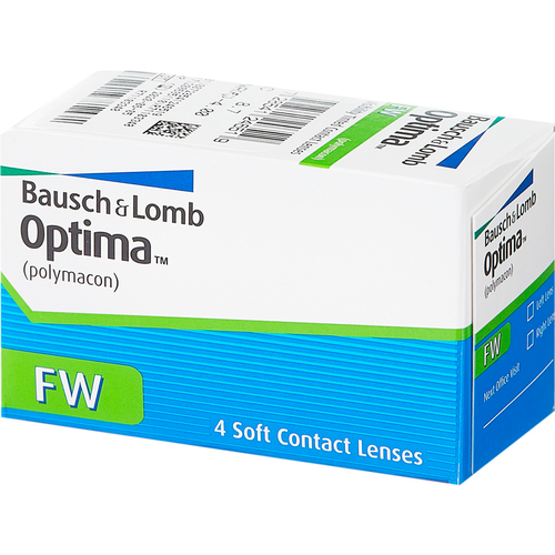 ���������� ���������� ����� BAUSCH+LOMB Optima FW, 4 ��., R 8,7, D -5,25, 1 ��.