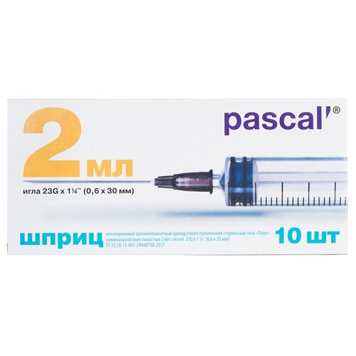 ���������� ����� Pascal' ����������������, 30 �� x 0.6 ��, ������: 23G, 2 ��, 10 ��., 10 ��.