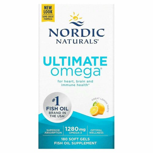 ���������� Nordic Naturals, Ultimate Omega, �� ������ ������, 640 ��, 180 ������