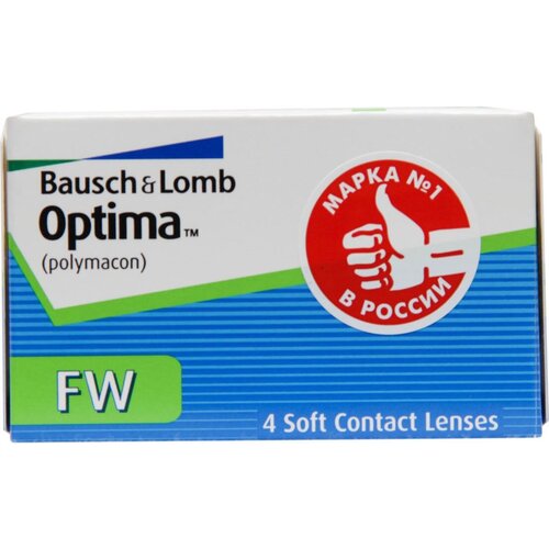 ���������� ���������� ����� BAUSCH+LOMB Optima FW, 4 ��., R 8,4, D -4,5, 1 ��.