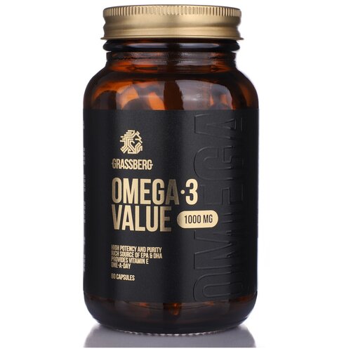 ���������� Grassberg Omega-3 Value ����., 1000 ��, 60 ��.