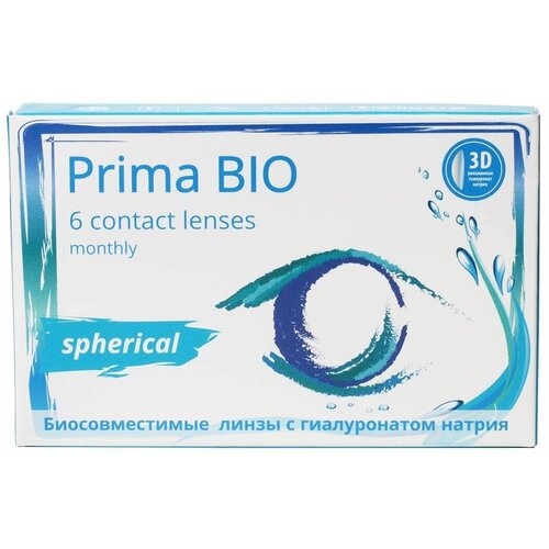 ���������� ���������� ����� �� ����� OKVision Prima Bio Spherical, 6 ��., R 8,6, D -13,5